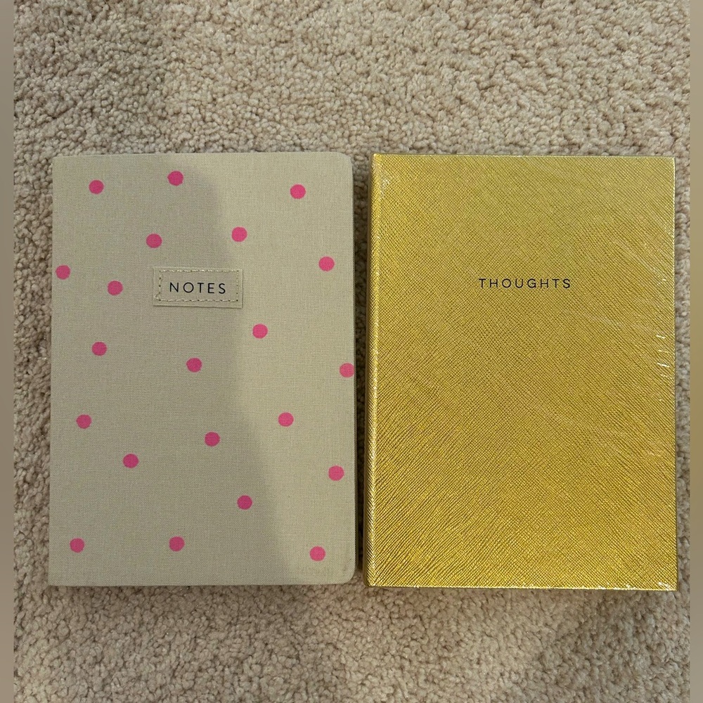 Brand New Journals Set of 2 Poka dots and Gold Cover